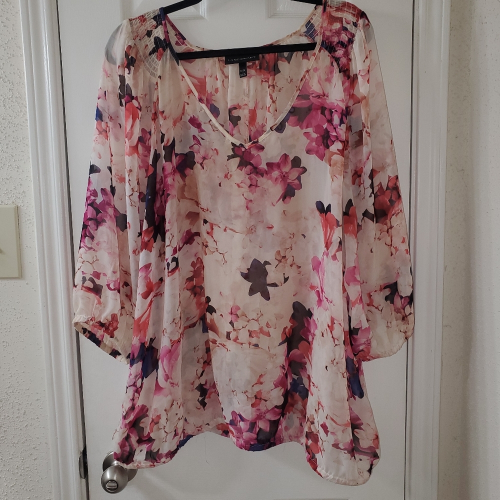 Lane Bryant floral blouse